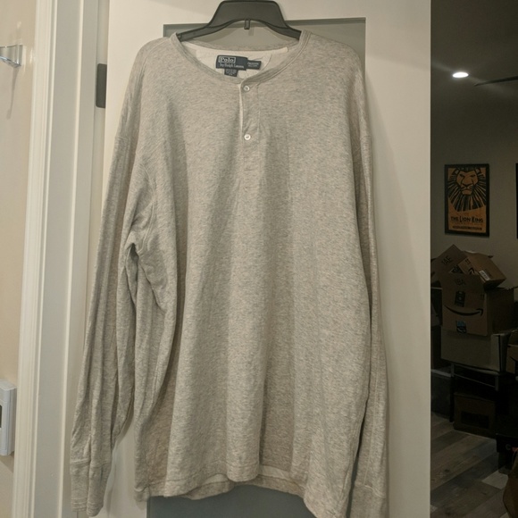 Polo Ralph Lauren Other - Polo by Ralph Lauren Gray Henley (Men's 2XLT)